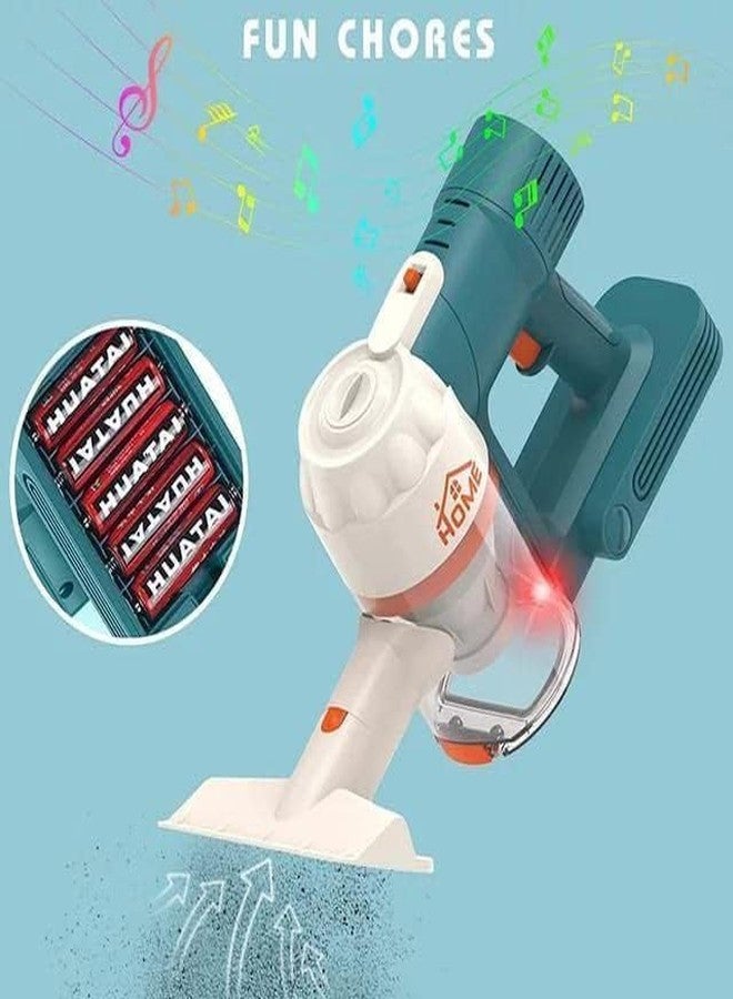 GIPTOC 3-in-1 Cord-Free Vacuum Cleaner Toy | Real Suction, Lights & Sounds | Cordless Household Cleaning Kit for Kids & Toddlers - Image 3